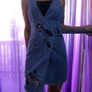 Denim Floral Dress